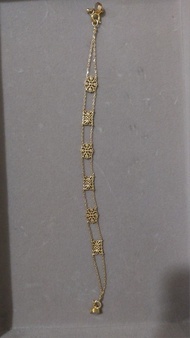 類似agete風格s925金縷空花紋手鏈