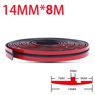 SEAMETAL 2m 8m ยางขอบกระจกรถ รถยนต์ยางซีลขอบกระจกสติกเกอร์ขอบกระจกหลังคายางซีลแถบ