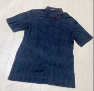 ISSEY MIYAKE MEN ISSEY MIYAKE 黑色男士上衣 Polo 衫