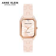 Anne Klein AK4034RGLP0000 Diamond Octagonal Case and Ceramic Bracelet Watch