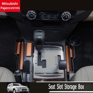 For Mitsubishi Pajero V97V93  Central Control Seat Slot Storage Box Water Cup Holder Seat gap Storag