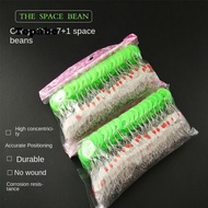 TOPABCS 800pcs 100 Groups Fishing Bobber Stopper, Fishing Supply transparent Rubber Bean,  Soft 7+1 