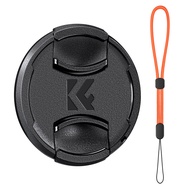 K&F Concept Snap-On Center Pinch Lens Cap  9/5/4 in 1 with Anti-Loss Keeper Leash Compatible with Ni