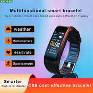 C5S Smart Bracelet Heart Rate Blood Pressure Monitor Step Sleep Monitor Fitness Sports Bracelet Smart Watch