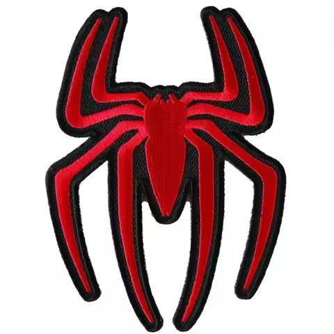 Red Spider Embroidered Patch for Clothes Motorcycle Jackets Backpacks Hats Jeans Sew on Iron on Stic