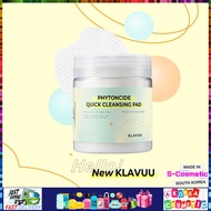 [KLAVUU] BIG 100Pad Phytoncide Quick Cleansing Pad Cosmetics Makeup Remover,Deep Pore Care Soothing Moisturizing Formula Hypoallergenic Ideal for Sensitive Skin