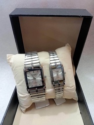 CITIZEN WATCH COUPLE WATCH SILVER WATCH 2 TONE WATCH GOLD PLATED WATCH