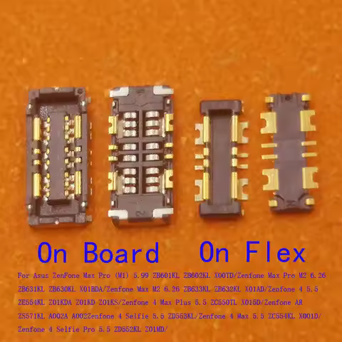 2-20Pcs Battery Flex FPC Connector Plug For Asus ZenFone AR 4 Selfie Max Plus Pro M1 M2 ZB601KL ZB60