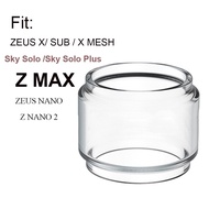 Bubble Glass Tube for Zeus X Mesh ZEUS Nano SUB Dual Z Max Sky Solo Plus Itank Target GEN X