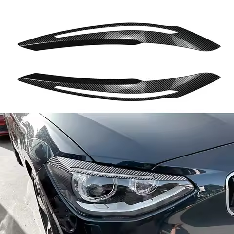 For BMW F20 F21 1 Series 116i 118i 120i 125i Car Headlight Eyebrow Eyelid Lamp Light Eyebrows Gloss 