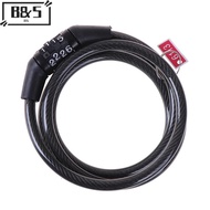 【B&S】 Cycling security 4 digitbination password bike bicycle cable chain lo （sg）
