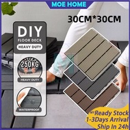 DIY Outdoor self-paving floor waterproof deck tiles for indoor garden balcony floor decoration 30cmx