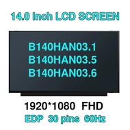 14.0 Inch Laptop LCD Screen B140HAN03.1 B140HAN03.5 B140HAN03.6 For Lenovo ThinkPad X1 Carbon 5th 6t