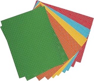 SNOW CRAFTS A4 Mixed Colour Polka Dots Sheets 150-170 GSM For Art And Craft School Projects. (A4-20 