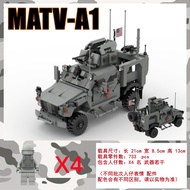 F27 ร้านเล็ก MATV ป้องกันระเบิด รถต่อสู้ทางทหาร โมเดล MOC ที่เข้ากันได้กับเมล็ดผลิตภัณฑ์ภายในประเทศ 