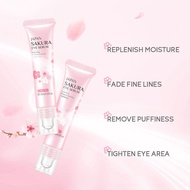 15ml LAIKOU Sakura Eye Serum Eye Roller Massage Vitamin C Hyaluronic Acid Skin Care Eye Bags Cream Moisturizing Dark Circles