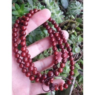 Small Leaf Red Sandalwood With Star Points 503 8mm Multiple Circles About 108 Pieces 6m 108