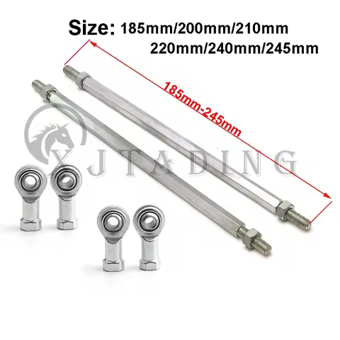 1pair 185mm-345mm M8 Steering Tie Rod kit Ball Joint For 49cc Electric Mini Kids ATV Go Kart Buggy Q