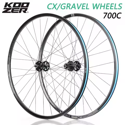 KOOZER CX1800 Gravel Off Road Bicycle Wheel 700C Disc Brake 28Hole F2/R4 Bearing 72 Click System Hig