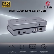 ALLAN Hdmi Extender 4k 120M Long Distance Transmission 2.0 USB Extender Hdmi Kvm Extender