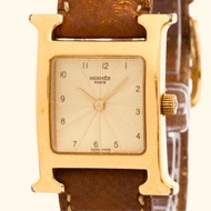 Hermes - Heure H 石英表-鍍金