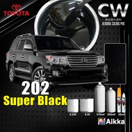 [ Super Black 202 Toyota ] 2K Paint Piano Black Aikka DIY Cat Motor Kereta Kaler Hitam Solid Bancuh