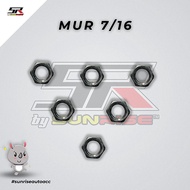 1PCS Nut 7/16 chrome thread nut 7/16 NUT WITHOUT BOLT
