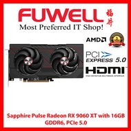 FUWELL - Sapphire Pulse Radeon RX9060XT with 16GB GDDR6, PCIe 5.0 Graphics Card [2 Years Local Warra