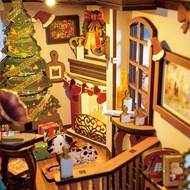 Christmas Indoor Scene DIY Book Nook Kit Rolife TGC07