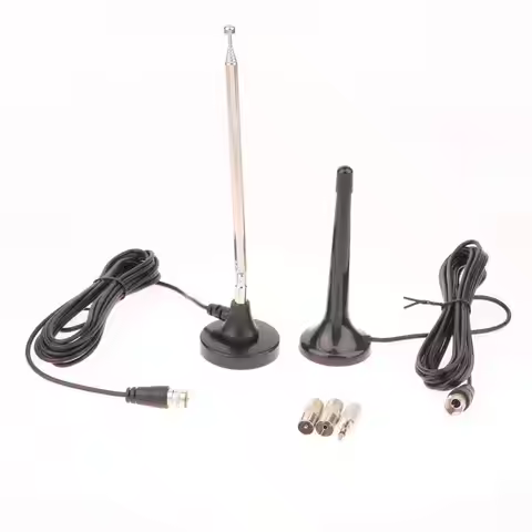 FM Telescopic Antenna DAB FM Antennas Indoor FM Radio Antennas With 3 Adapter For Household Digital 