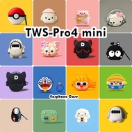 【In Stock】For TWS-Pro4 mini Casing Case Soft Silicone Earphone Case Niche Cartoon NO.4