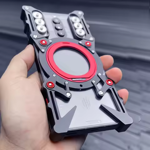 Aluminum Frameless Case For Nubia Redmagic 10 Pro Red Magic 8 8s 9 9s Pro Rotating Bracket Shell Met