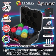 Aputure Accent B7C B 7C RGBWW LED 8-Light Kit with Charging Case 100% ORIGINAL Malaysia
