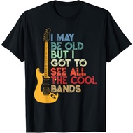 Adult T-Shirt I May Be Old But I Got To See All The Cool Bands T-Shirt Fashion Tops for Boys and Gir