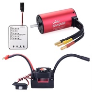 Replacement 3670 1700KV Waterproof Brushless Motor Shaft 5mm with 80A Brushless ESC and Program Card