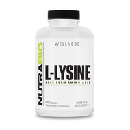 L-Lysine (500mg) - Pure Grade Amino Acid - 500 Vegetable Capsules - Essential Amino Acid - Non-GMO -