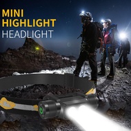 Boruit D25 LED Headlamp Rechargeable Waterproof Head Flashlight For Outdoor Running Fishing Light Wo