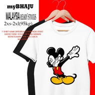 MICKEY MOUSE T-SHIRT BAJU BEST SELLER 100%COTTON LENGAN PENDEK PEREMPUAN LELAKI HARGA KILANG BORONG 