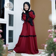 athaya kids by hijrah galeri / gamis anak Wolly crepe / gamis syari /