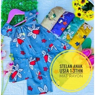 PACKAGE 6 PCS CHILDREN'S SUITS 1 - 3 YEARS CHEAP SUITS GIRLS' SUITS CHILDREN'S SLEEPWEAR SUITS RAYON