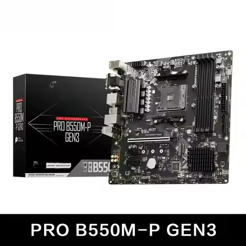 Customizable PRO B550M-P GEN3 AMD Gaming Motherboard AM4 DDR4 M.2 Supports Ryzen CPU R3 R5 R7 5000&3