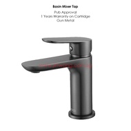 921 Basin Mixer Tap Gun Metal Finishing Pozzi