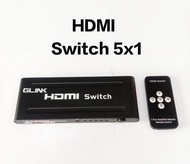 Glink HDMI Switch 5 Port HDMI  5 in1 converter Auto Ultra For HDTV v1.4 3D 1080p HD IR with Remote C