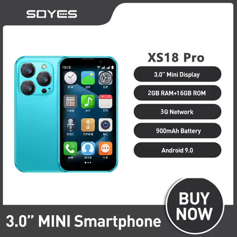 SOYES XS18 Pro Mini Smartphone 3G Network 3.0'' 2GB RAM 16GB ROM Android8.1 With Facial Recognition 