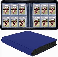 60 Pockets Graded Card Binder, Toploading PSA Slab Holder Album, PU Leather Graded Card Storage Bind