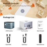 AVIEWLUX LYRA Smart Proyektor LCD - Android 9 - 900 ANSI - 4K Decoding - WiFi 6 & Bluetooth 5.2 -Po