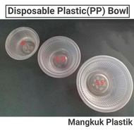 PP Bowl (50pcs) Disposable Plastic Bowl/ Mangkuk Plastik (S, M, L) (4", 4.5", 5.5")