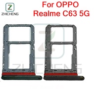 For OPPO Realme C63 5G Sim Card Tray Slot Holder Card Holder Reader SD Slot Adapter Replacement Part