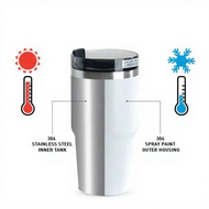 CS_ 900ml 304 Stainless Steel Handheld Thermos Insulated Vacuum Tumbler  Mugater Bottle with Straw H