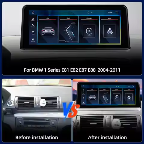 For BMW 1 Series E81 E82 E87 E88 CCC Car Multimedia Player Wireless Carplay Play Video Touch Screen 